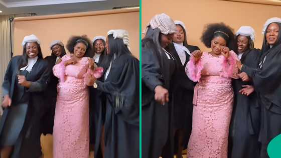 Nigerian mum praised online as her 4 daughters get called to bar: "Big hero"