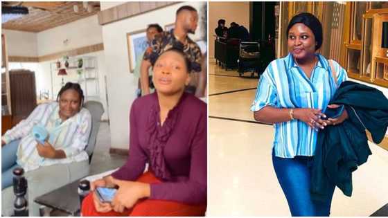 “E be like say Mo Bimpe get belle o”: Womb watchers divided over video of actress with colleagues