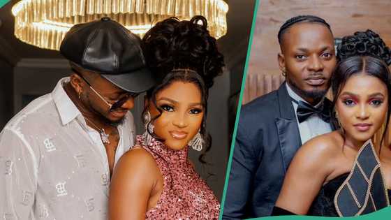 Kellyrae, wife emotional as fan gifts them N5m, expensive wine, cake, others: "They both deserve it"