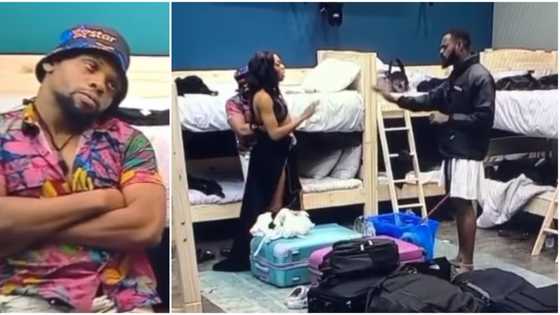 “Big Brother don pack mad people full house”: Videos as BBTitans star Yemi Cregx confronts Miracle over Khosi