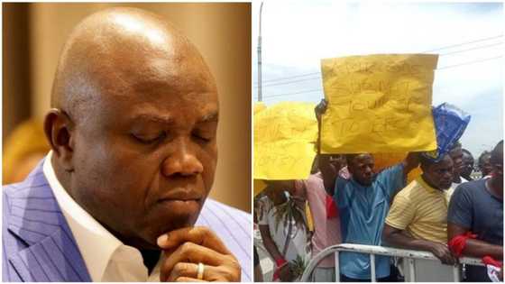 Protesters storm House of Assembly, demand probe of Ambode