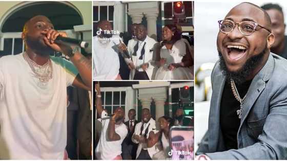 Parents fly in Davido to surprise couple at their wedding in Barcelona, he performs Unavailable, video trends