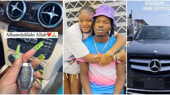 Big girl stuff: Naira Marley congratulates little sister as she cops N13m Mercedes Benz, flaunts cute interior