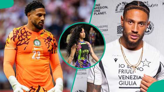 Maduka Okoye spotted with Cardi B at Milan Fashion Week amid Super Eagles camp absence