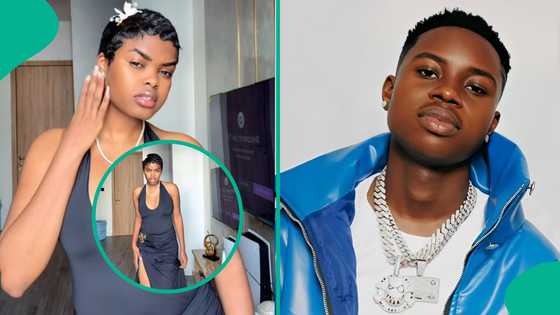 "Body go dey pepper Peller": Jarvis rocks sleek black dress in steamy video after breakup