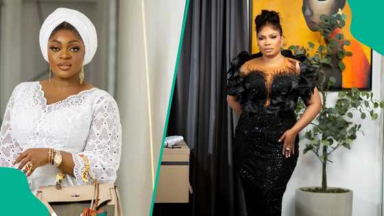 Eniola Badmus reacts as Isbae U names Laide Bakare his favourite actress on podcast
