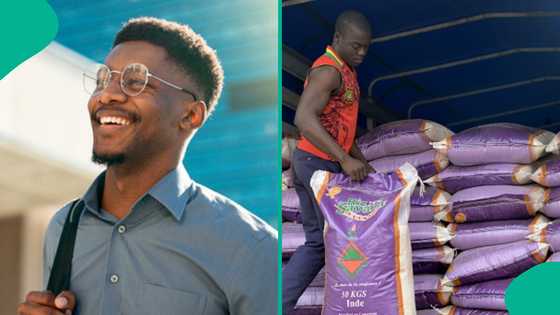 Price of rice comes down from N110k to N90k, Nigerian man expresses sadness online