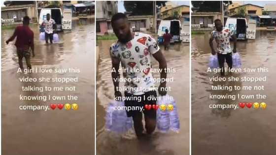 Nigerian girl dumps her man after she saw him selling pure water, but the man owns the water company