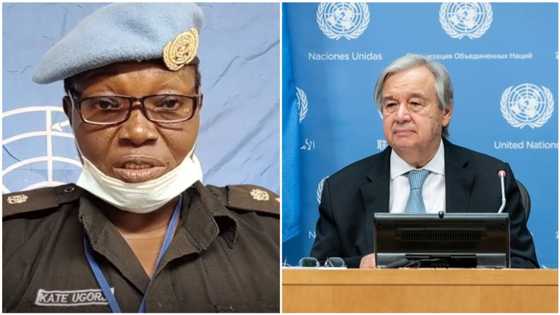 UN gives big hoonour to Nigerian police officer for maintaining peace by doing this (photo)