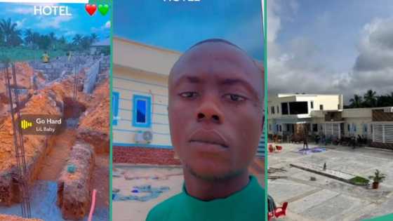 "Na animal won lodge?" Video of hotel young Nigerian man built causes huge stir online
