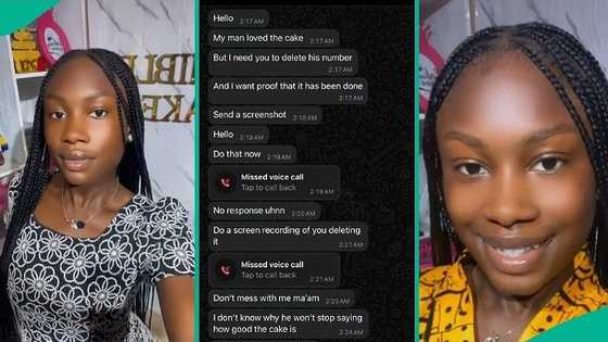 Baker who delivered cake to client's boyfriend shares unexpected messages she received next day