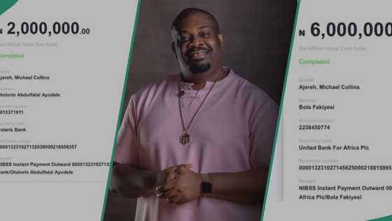 "He does it without making noise": Don Jazzy gives out N8m to ailing Nigerians, shares receipts