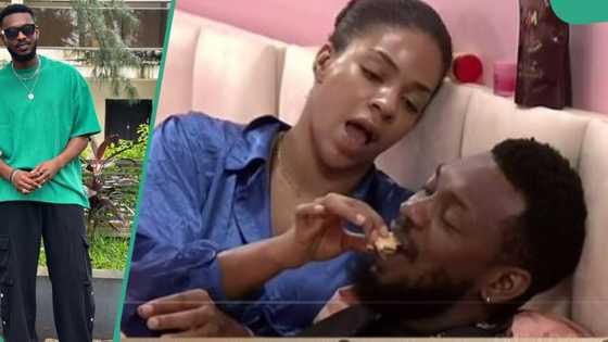 "He don lose focus": Fans of Adekunle react to his love affair with Venita, clip of her feeding him trends