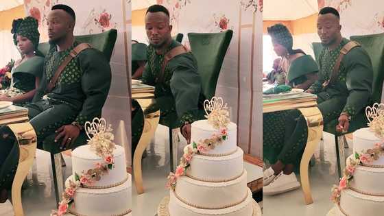 "He is very hungry": Groom attempts eating his wedding cake with fork before it was cut, video goes viral
