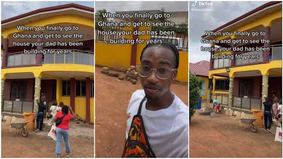 Son travels down from America, finally sees house father was building back home for years