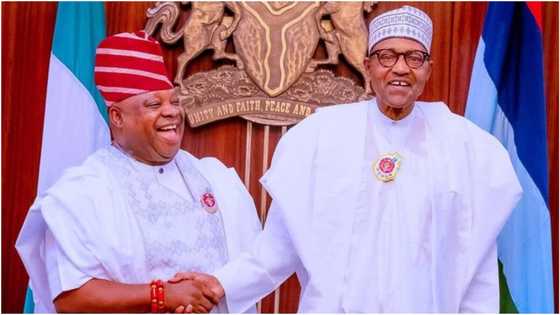 Intrigues as Adeleke meets Buhari, reveals 1 reason President should be commended