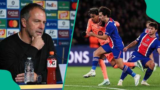Hansi Flick reacts, names who to blame as PSG defeat Barcelona 4-2 in UEFA Champions League