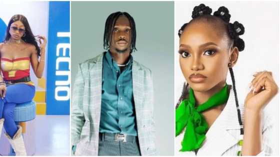 Moment BBNaija evictees Doyin, Chomzy and Eloswag reunited with Level Up housemates, video stirs reactions