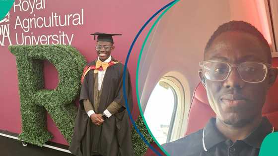 Nigerian man bags Master's degree In UK university, shares beautiful pictures