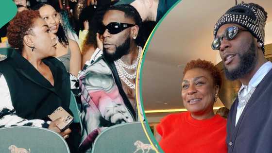 "She's a vibe": Adorable moment Burna Boy's mom gave some dancing steps at son's concert