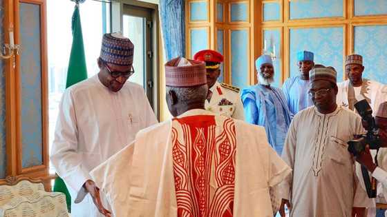 Buhari ya gana da 'yan Najeriya mazauna Saudiyya, ya tashi zuwa Abuja (Hotuna da bidiyo)