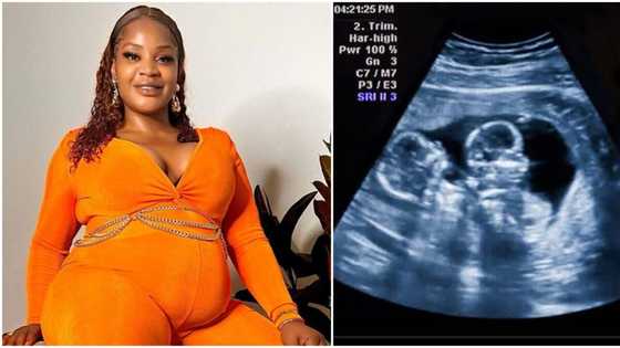 "Imagination wan kee me": Uche Ogbodo shares baby scan photo as she hopes for twins, many react