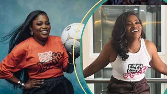 Funke Akindele’s response to man who asked if she has helped anybody leaves fans in fits of laughter