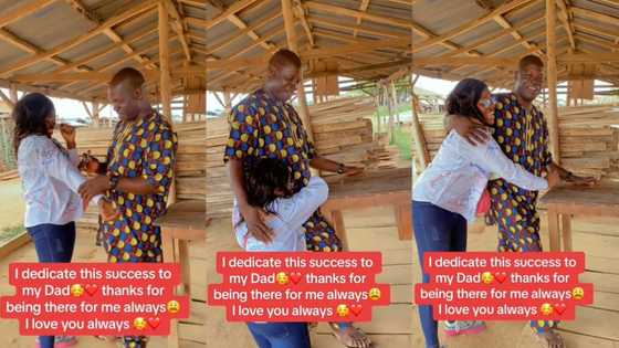 "Lucky to have a caring father": Daughter goes to carpenter dad shop to seek his prayers and shirt signing