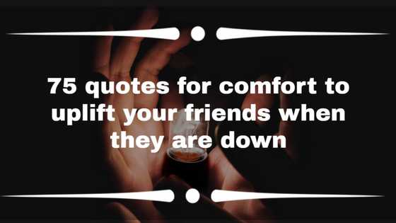 75 quotes for comfort to uplift your friends when they are down