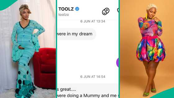 Toke Makinwa releases chat with Toolz, shares how media personality's dream about her came to pass