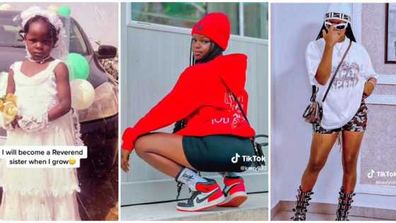 "Child of the world": Transformation photos of Nigerian lady who wanted to be a reverend sister stuns people