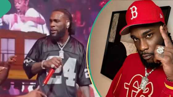 Video of Burna Boy stopping his performance to shout over stage lights out trends: "E reach to para"