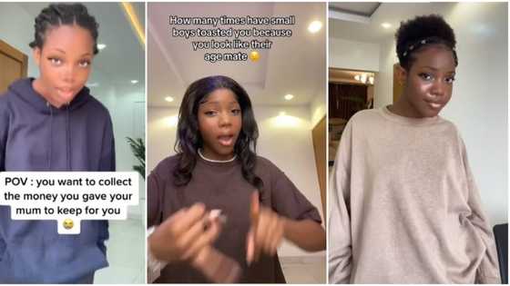 Baby-faced Nigerian lady cries out in viral video, begs SS3 boys to stop toasting her
