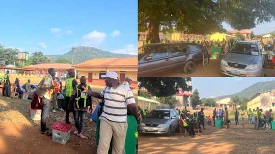 Zaɓen Kogi: Jami’an INEC sun maƙale, sun rasa motocin zuwa rumfunan zaɓe, hotuna sun bayyana