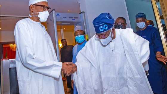 Hotuna: Tinubu ya ziyarci shugaba Buhari a fadarsa da ke Abuja