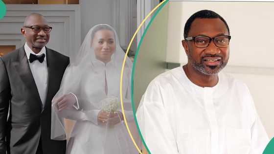 Femi Otedola relives emotional moment of walking daughter Temi down the aisle: "Every dad's dream"