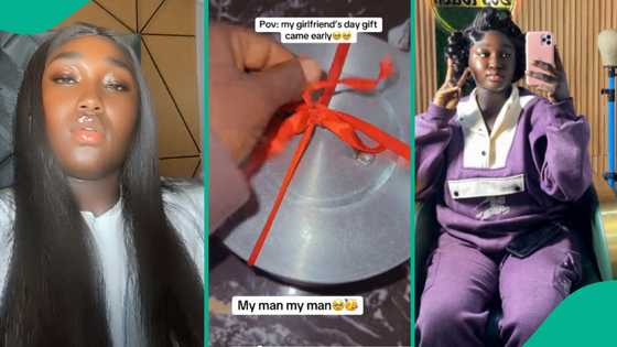 Lady shows gift inside pot boyfriend sent her for Girlfriends Day, many react: "Na sacrifice?"