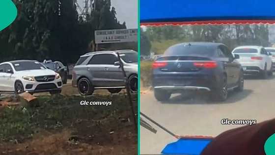 Expensive GLE cars line up at Ambrose Alli University as 'fine girl' graduates, video goes viral