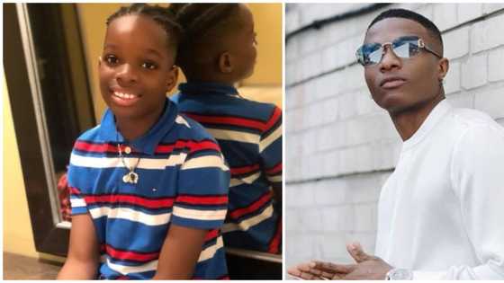 Singer Wizkid's first son Tife shows off rap skills in trending video