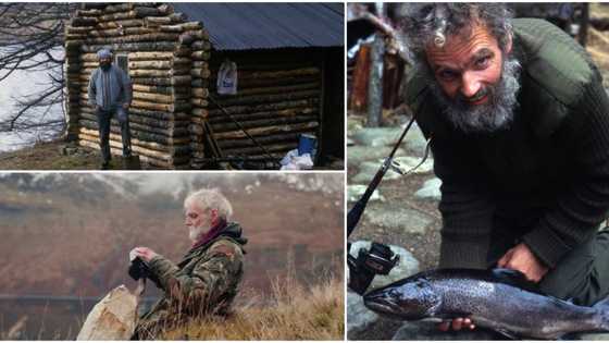 I cried all the way; Man who has been living in the woods with no electricity or running water for 40 years