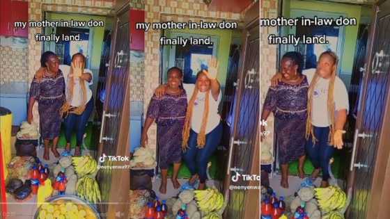 Wife dances, shakes waist as mother-in-law comes to visit, brings plenty food