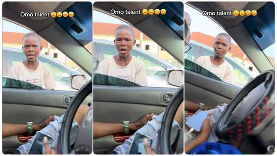 "The return of Dagrin": Talented young boy showcases his amazing lyrical skills near car