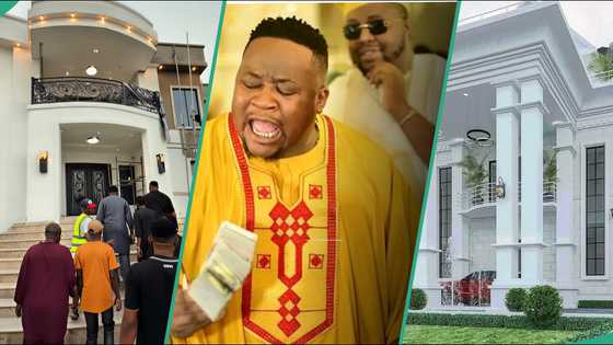 Cubana Chiefpriest shows off luxury mansion erected in his village, his kindred welcomes him home