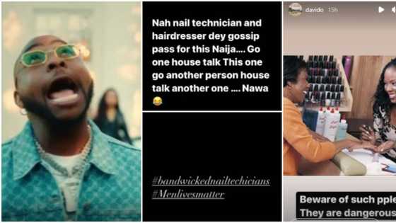 Men’s lives matter: Davido calls out nail technicians and hairdressers who gossip, says they are dangerous