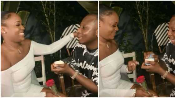 Valentine: Davido’ s PA Santus Gee off the market as he gets engaged