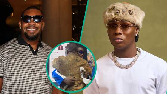 Don Jazzy attends Reekado Banks' album listening party, fans react: "Is he genuinely happy?"