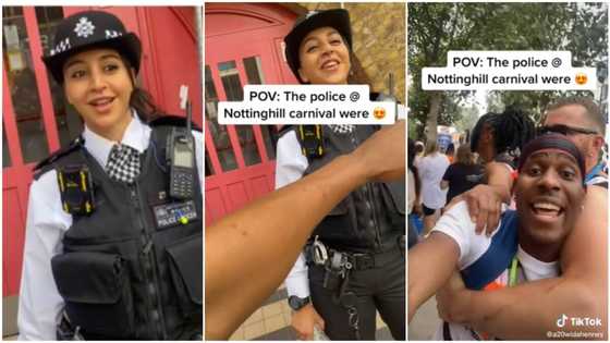 "Arrest me": Man gushes at sight of pretty policewoman at Notting Hill Carnival, people drag him away