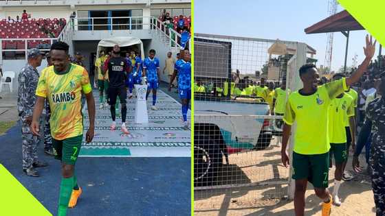 Multiple police officers guard Ahmed Musa As Kano Pillars take on El-Kanemi in Maiduguri, Video
