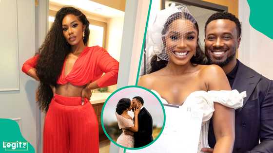 "With you, my heart feels safe": Sharon Ooja Nwoke gushes over hubby as they celebrate 2nd wedding anniversary