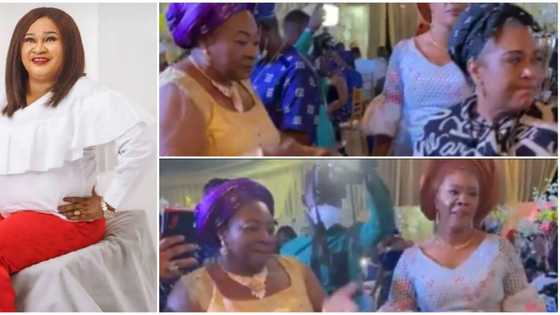 Rachel Oniga: Hilda Dokubo, Gloria Young others 'scatter' the dance floor at funeral ceremony reception